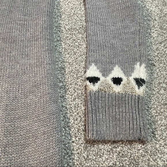 Fair Isle Motherhood Maternity Long Sleeves round Neck Women's Sweater Size S - Picture 4 of 7